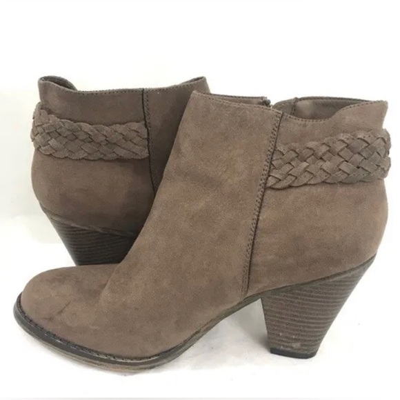 MIA Shoes - MIA Distressed Tassel Suede Braided Bootie